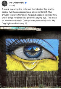 Mural in Cardiff, Ukraine